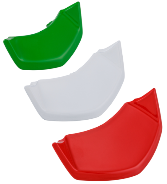 Kaskadeneinsatz Italien grün/weiß/rot für Vespa Primavera/​Sprint  50-150ccm ('18-), Verkleidungsteile, Vespa Sprint, Vespa Zubehör